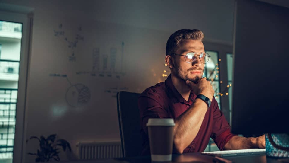 Guy at computer